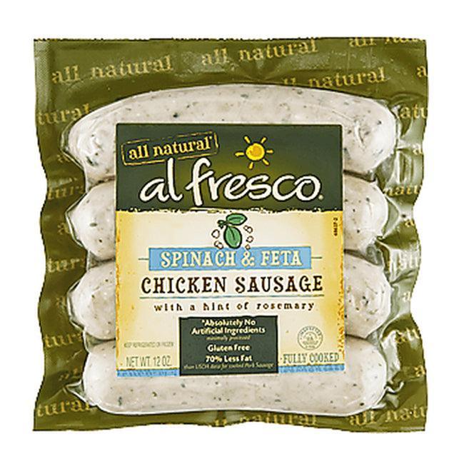 AL FRESCO SPINACH FETA CHICKEN SAUSAGE