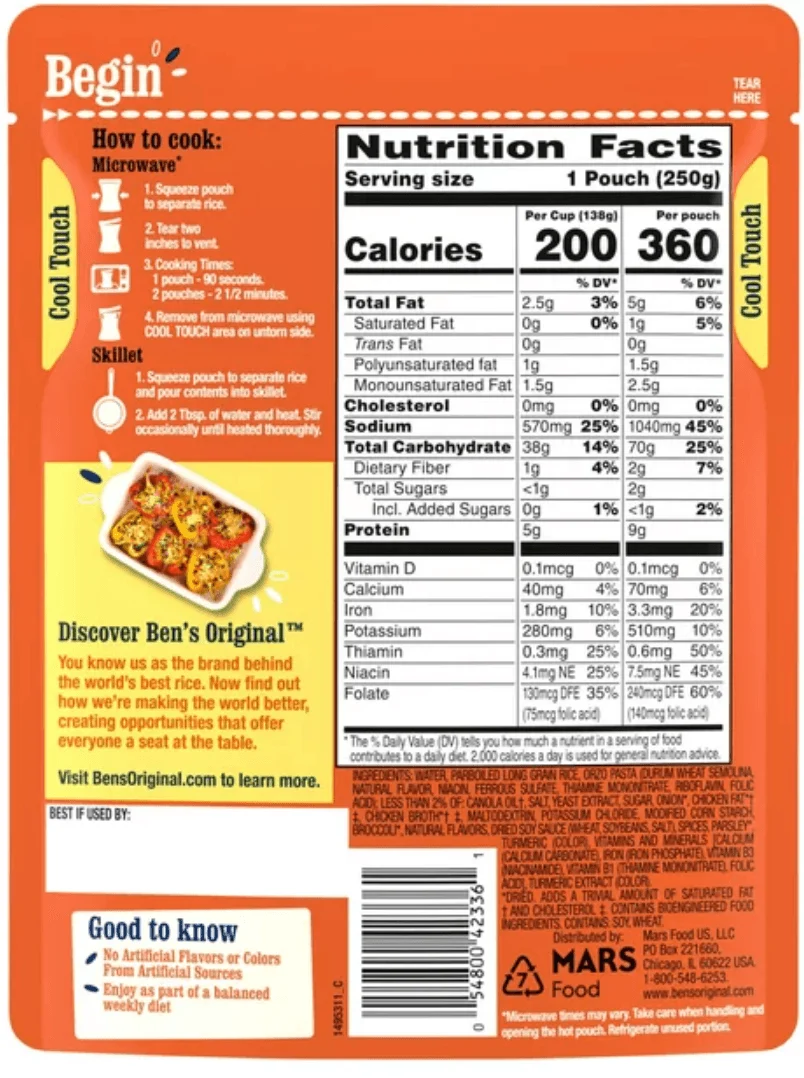 BEN'S ORIGINAL READY RICE - RICE PILAF - Image 3