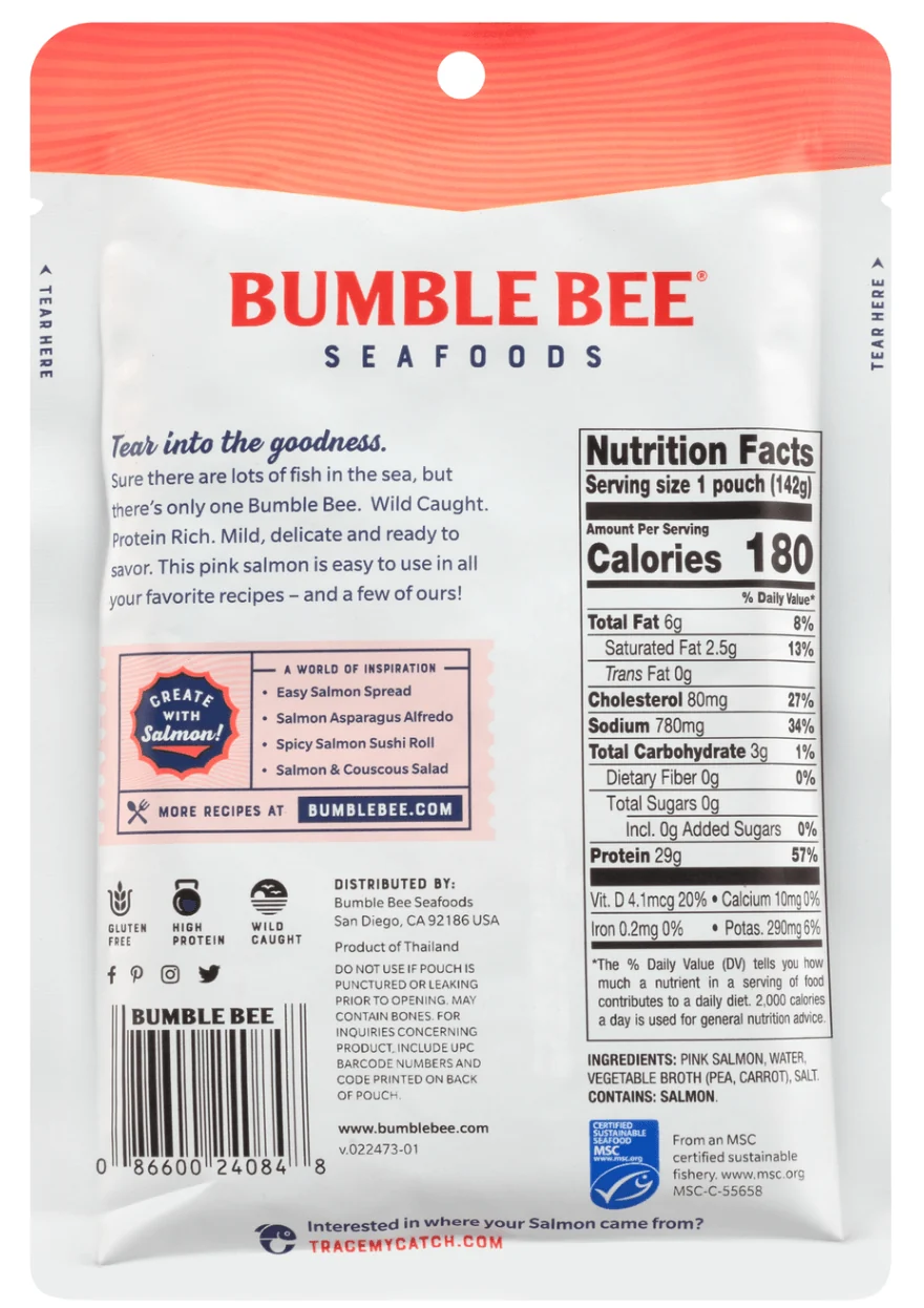 BUMBLE BEE WILD CAUGHT PINK SALMON - Image 3