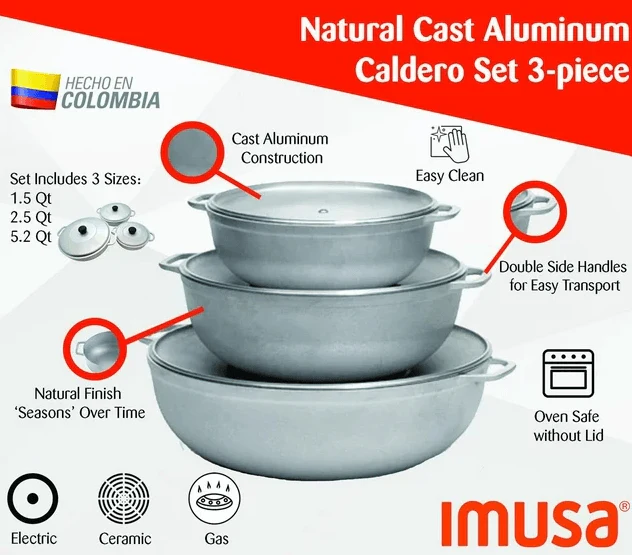 COOKING POTS 3 PC SET - Image 3