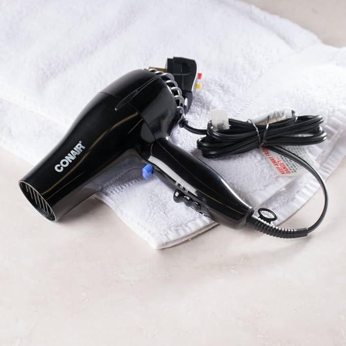 CONAIR 047BW BLACK 2 HEAT / 2 SPEED HAIR DRYER - Image 3