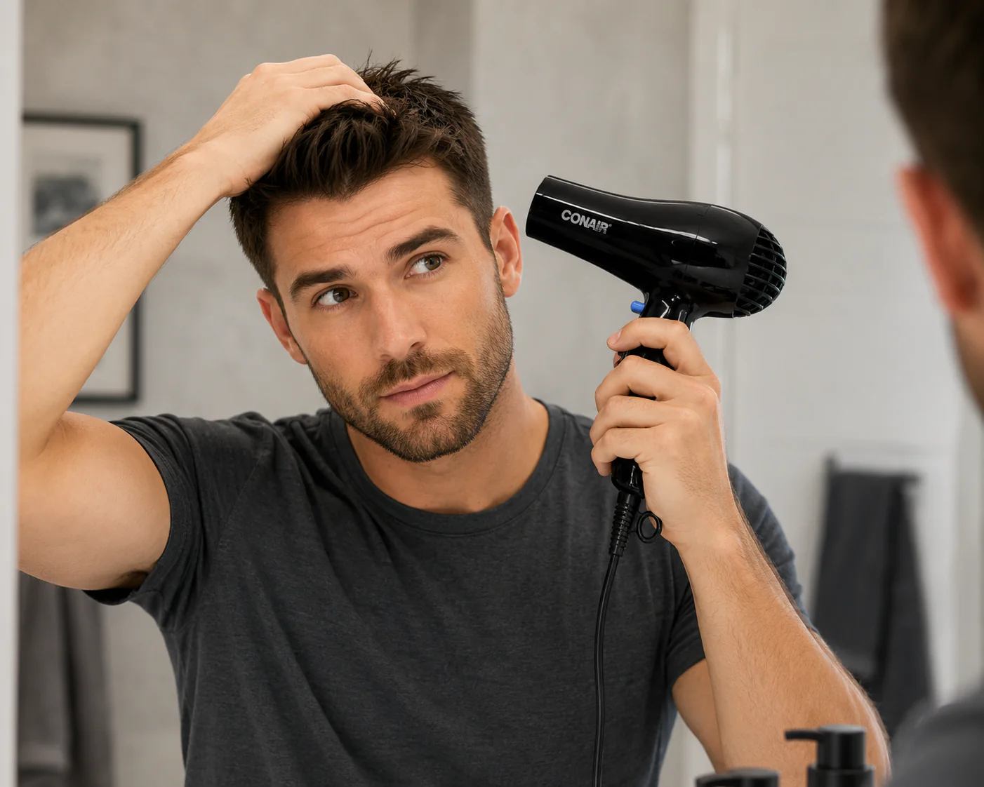 CONAIR 047BW BLACK 2 HEAT / 2 SPEED HAIR DRYER - Image 4