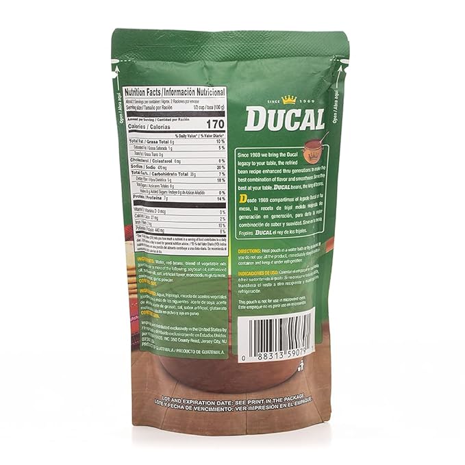 DUCAL REFRIED RED BEANS (8oz) - Image 2