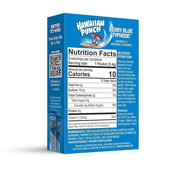 HAWAIIAN PUNCH BERRY BLUE TYPHOON (12 PACK) - Image 2