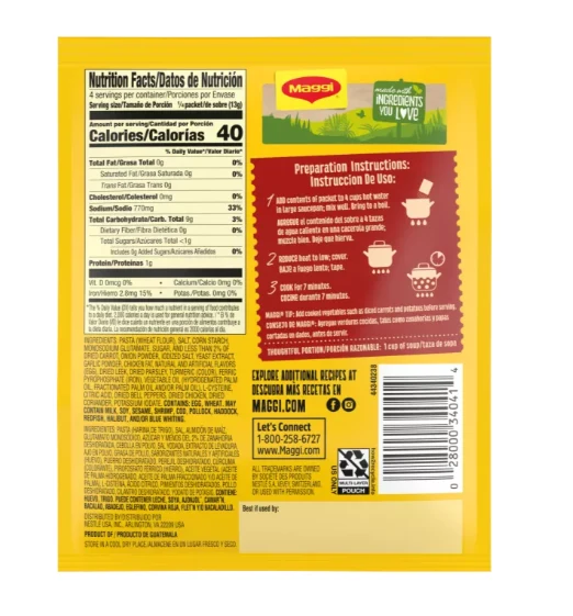 MAGGI CHICKEN FLAVORED SEASHELL PASTA SOUP MIX - Image 3