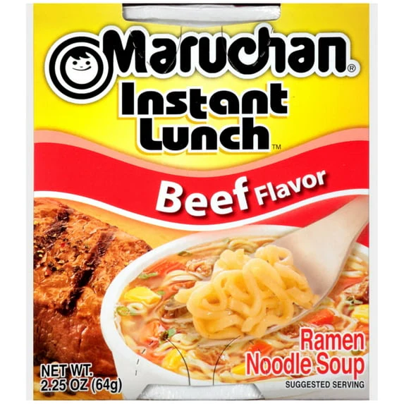 MARUCHAN CUP RAMEN (BEEF) 6 PACK - Image 2