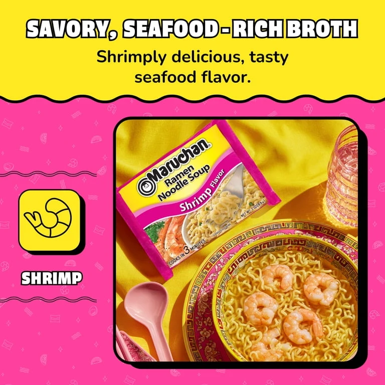 MARUCHAN RAMEN SHRIMP INDIVIDUAL PACKET - Image 3