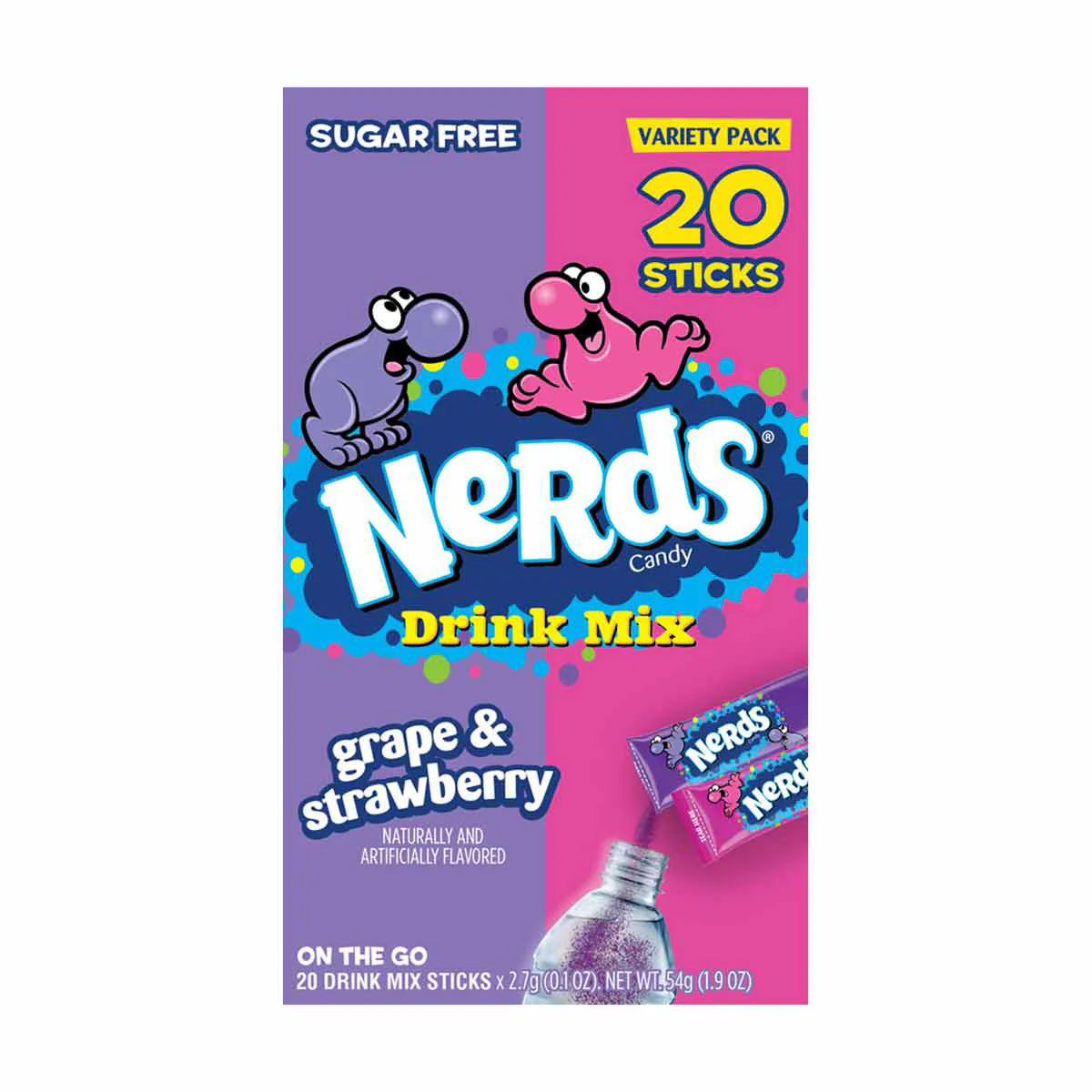 NERDS TO GO PACKETS GRAPE STRAWBERRY, VARIETY PACK - Image 3