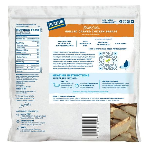 PERDUE SHORT CUT CARVED GRILLED CHICKEN BREAST - Image 3