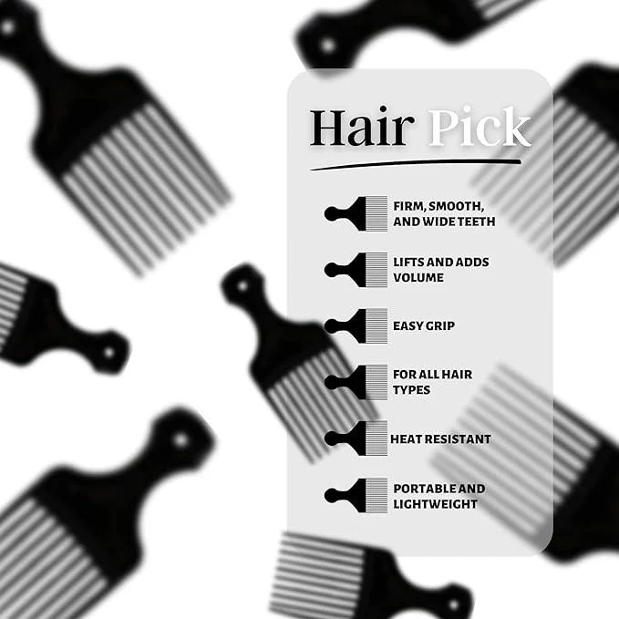 PLASTIC HAIR PICK COMB - Image 4