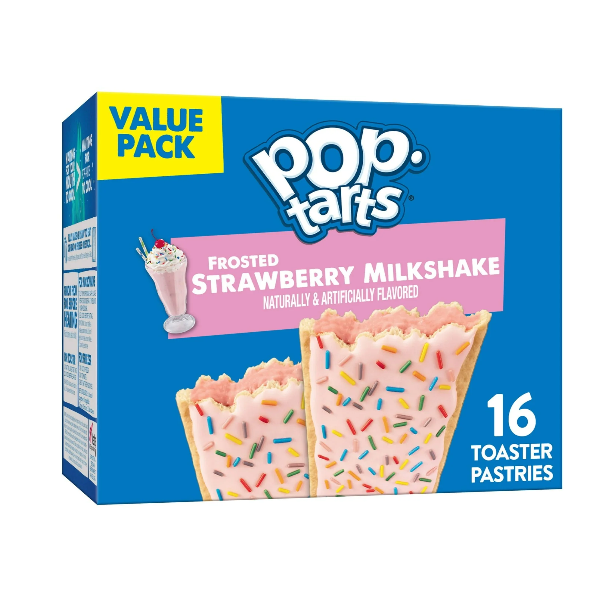 POP-TARTS FROSTED STRAWBERRY MILKSHAKE (16 PACK)