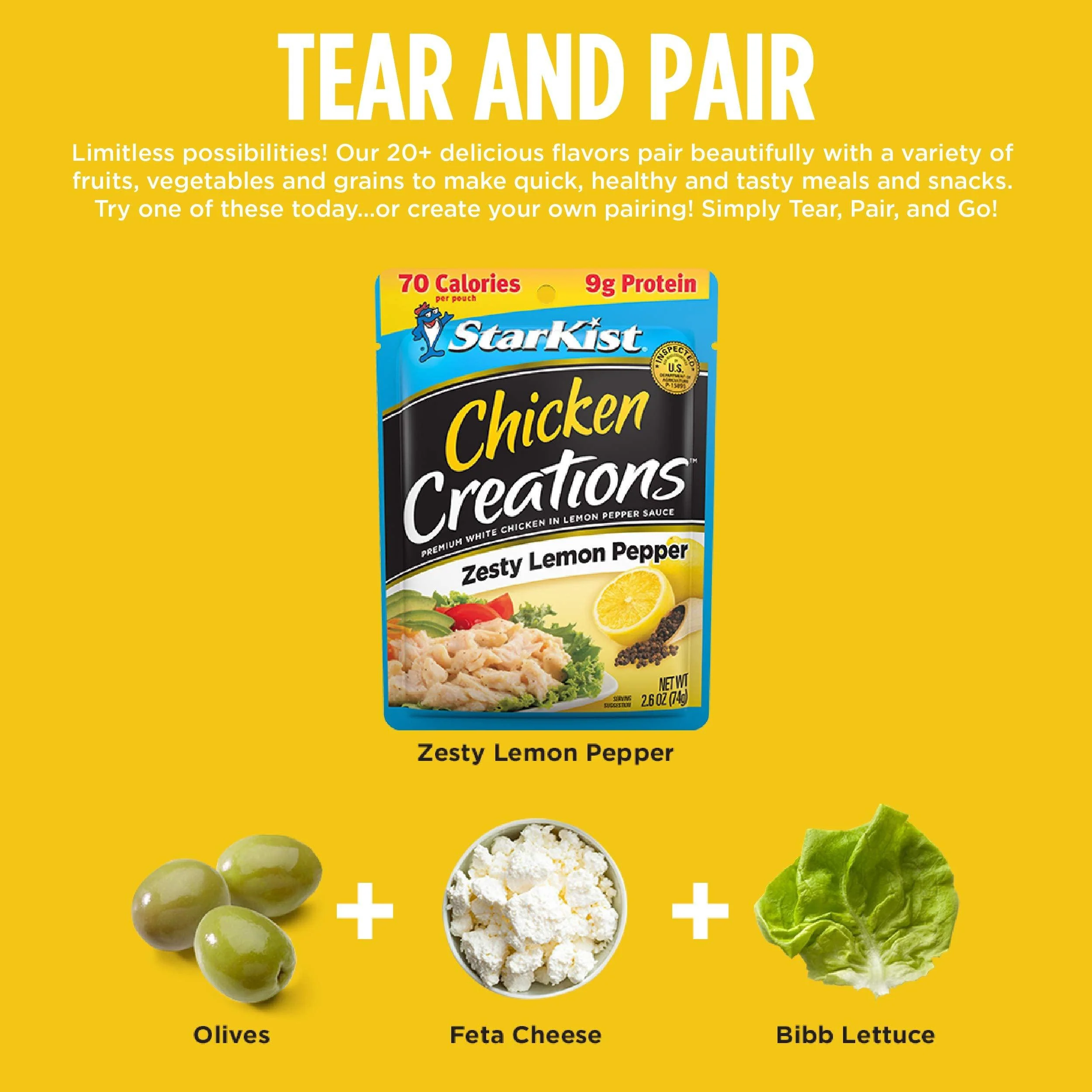 STARKIST CHICKEN CREATIONS ZESTY LEMON PEPPER - Image 4