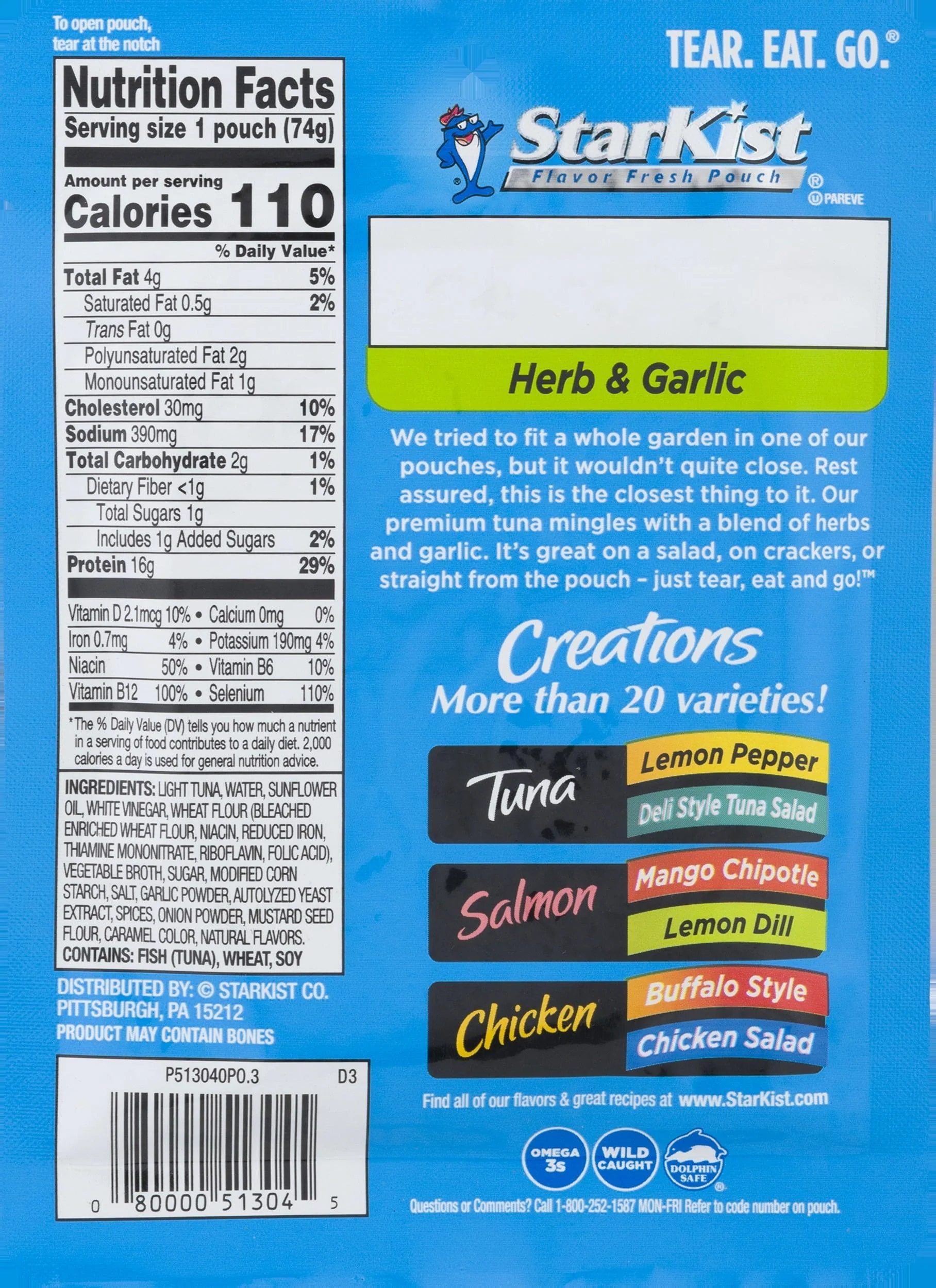 STARKIST TUNA CREATIONS - HERB & GARLIC - Image 4