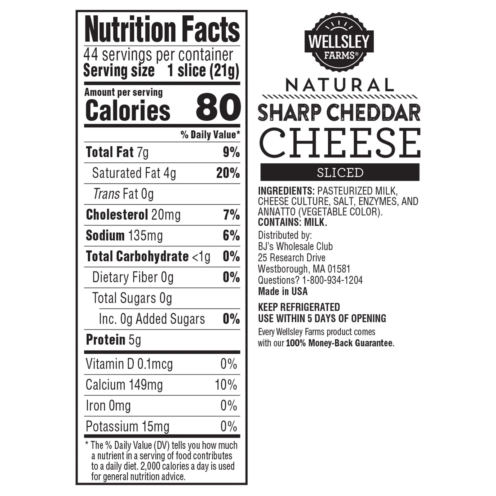 WELLSLEY FARMS SLICED SHARP CHEDDAR CHEESE - Image 3